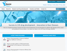Tablet Screenshot of newron.com